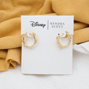 Kendra Scott Disney Collection. Gold White Cz Earrings
